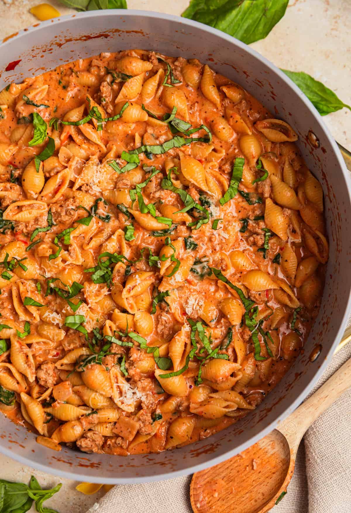 Creamy Tomato Basil Turkey Penne