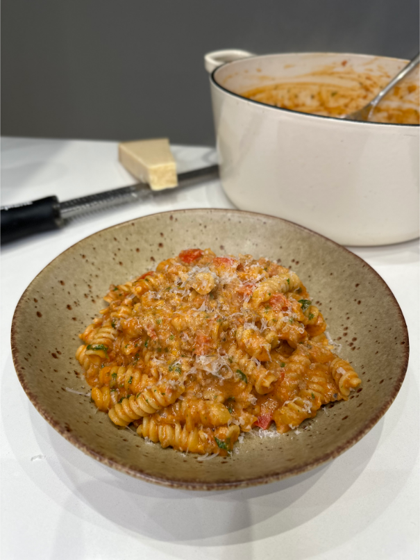 Beef and Mascarpone Creamy Pasta