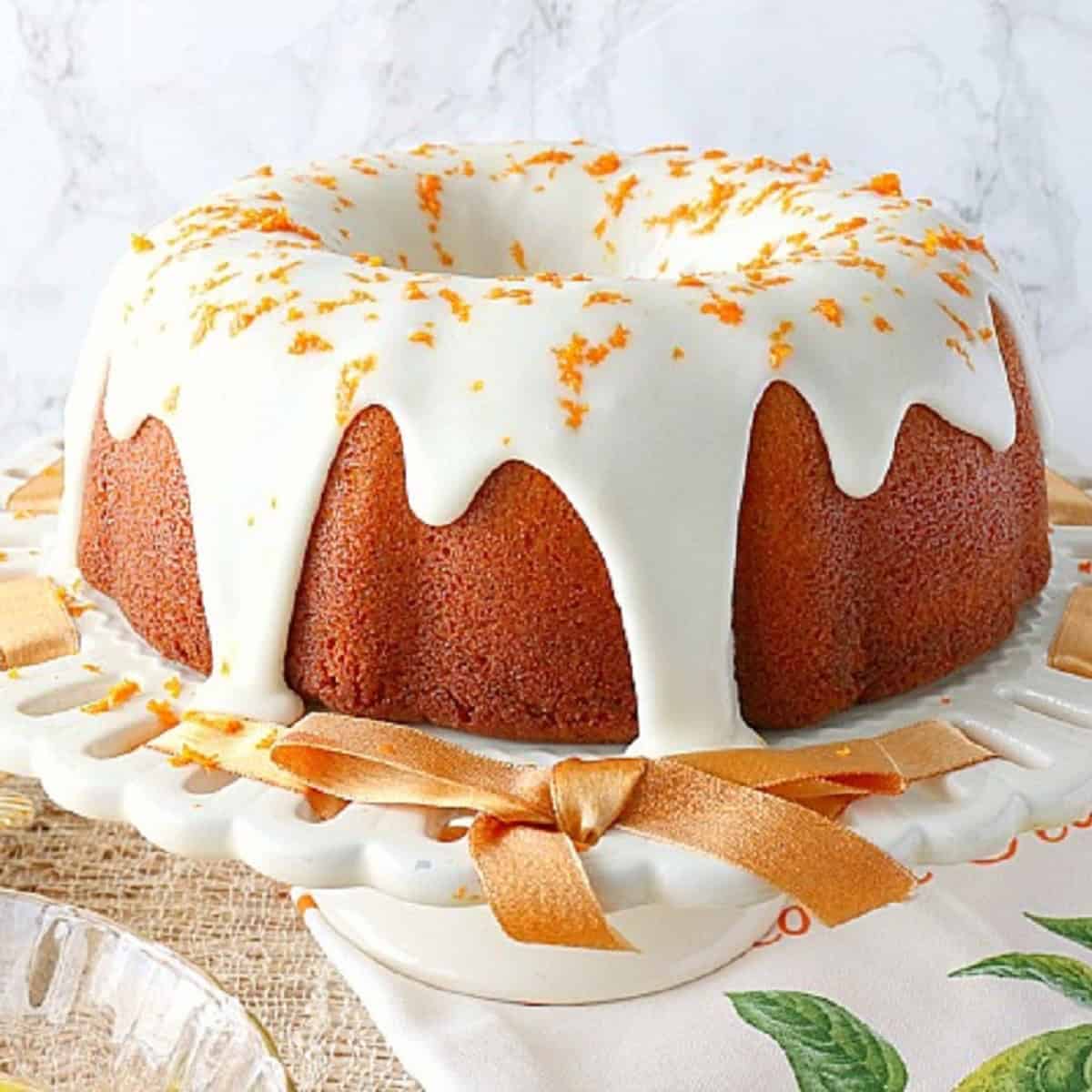 Orange Zest Banana Bundt