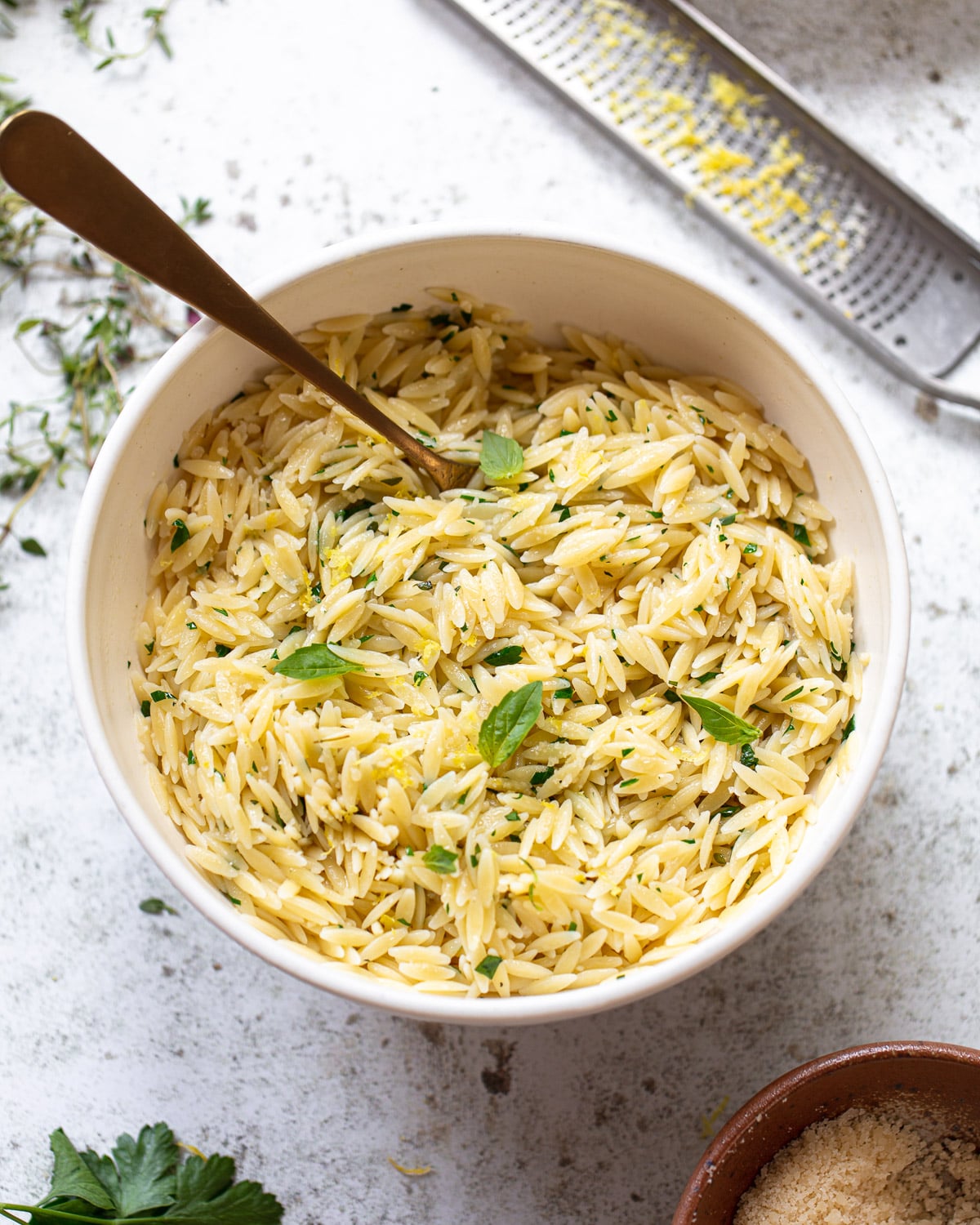 Garlic Herb Orzo