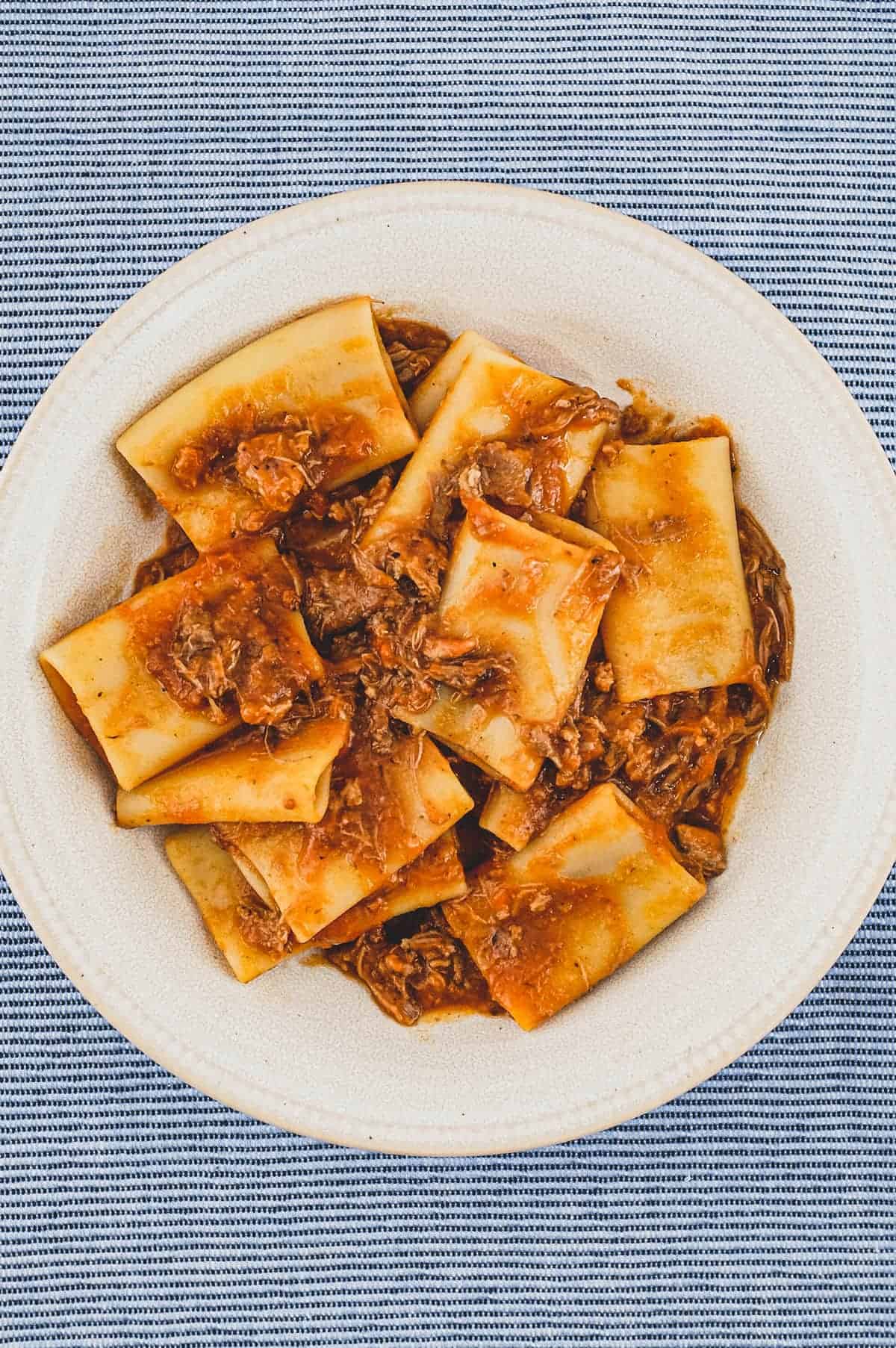 Paccheri with Slow-Cooked Ragù