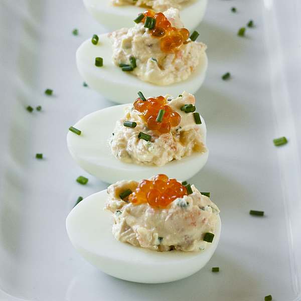 Smoked Salmon Deviled Eggs