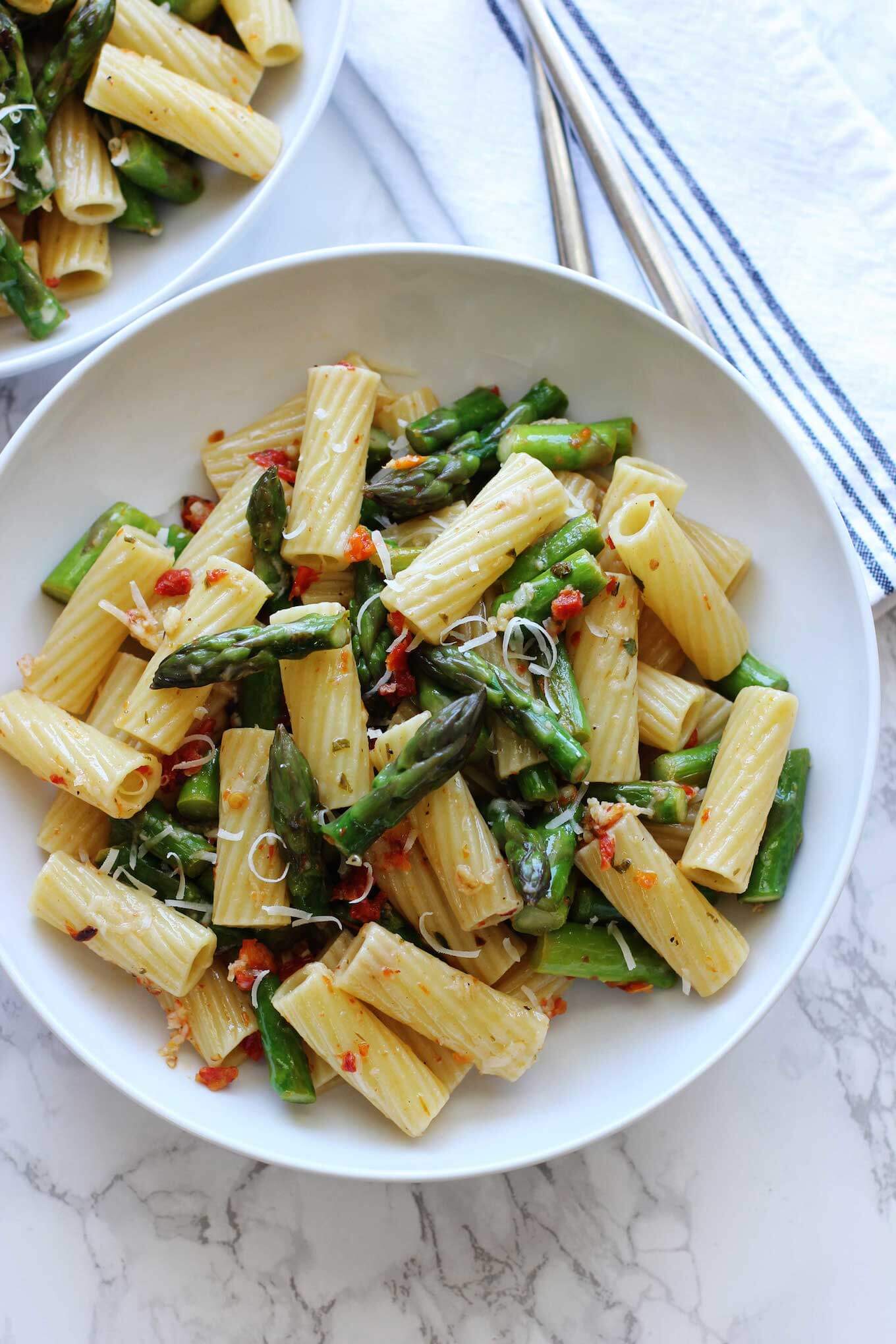 Sun-Dried Tomato Asparagus Penne