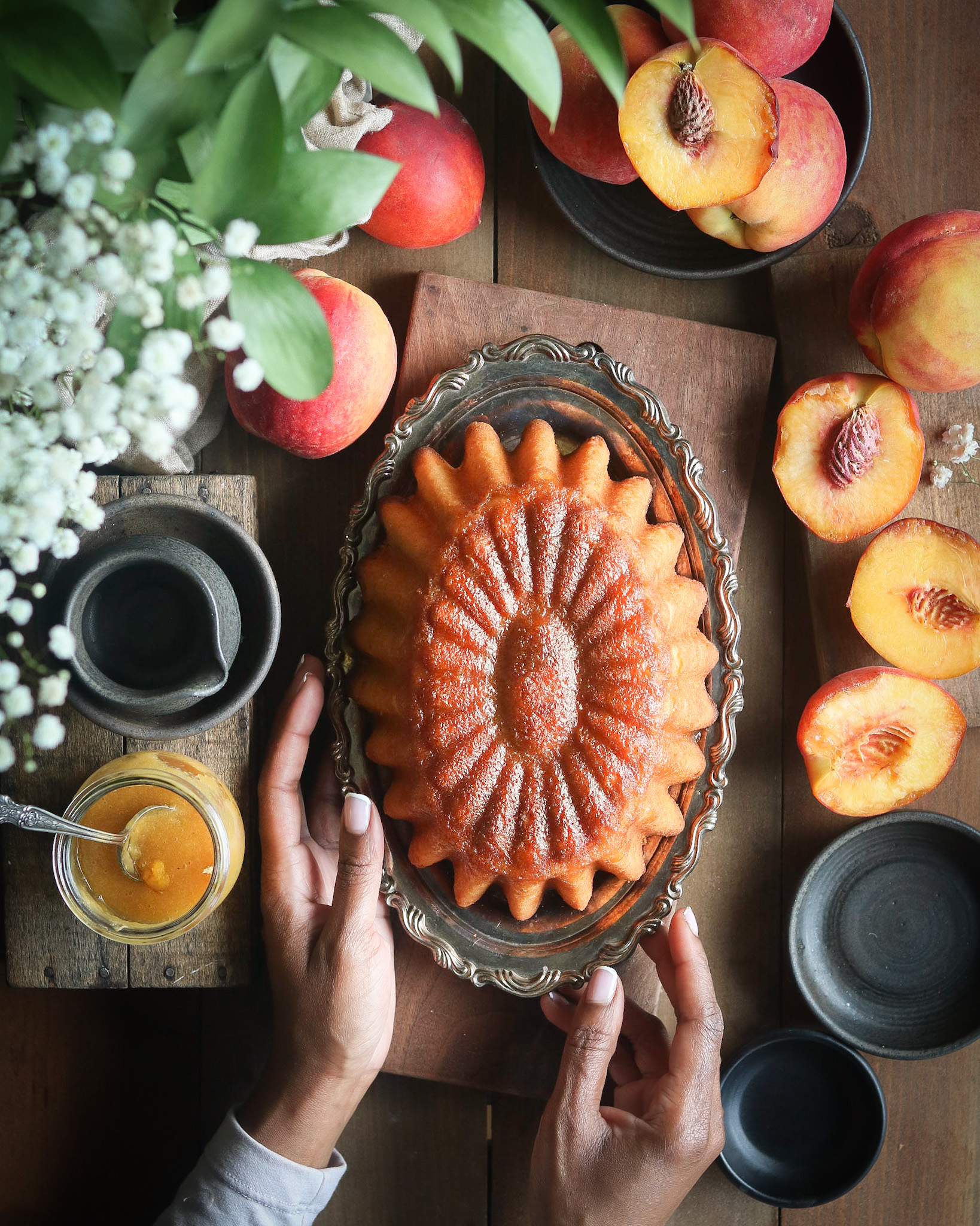 Peach Bourbon Mini Bundts