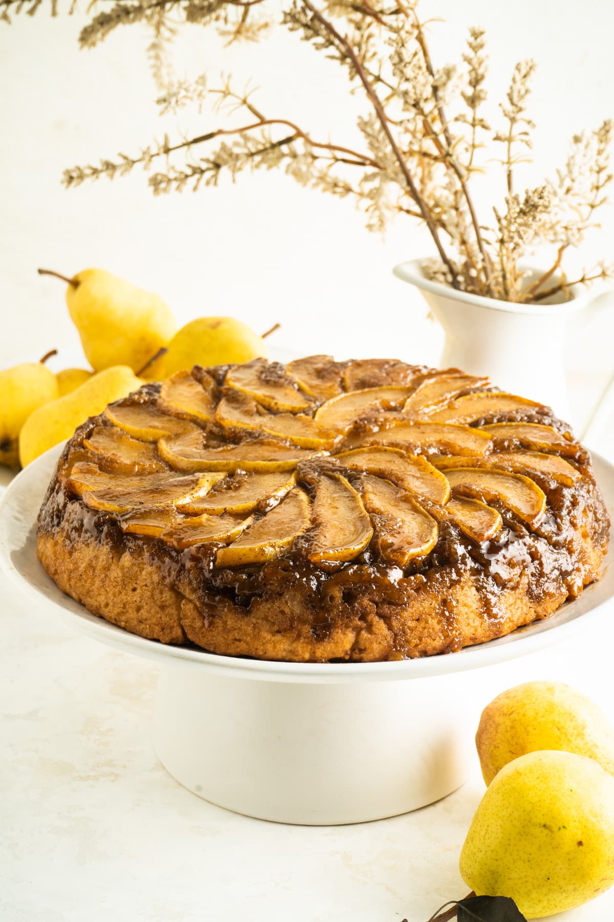 Lemon Pear Upside Down Cake