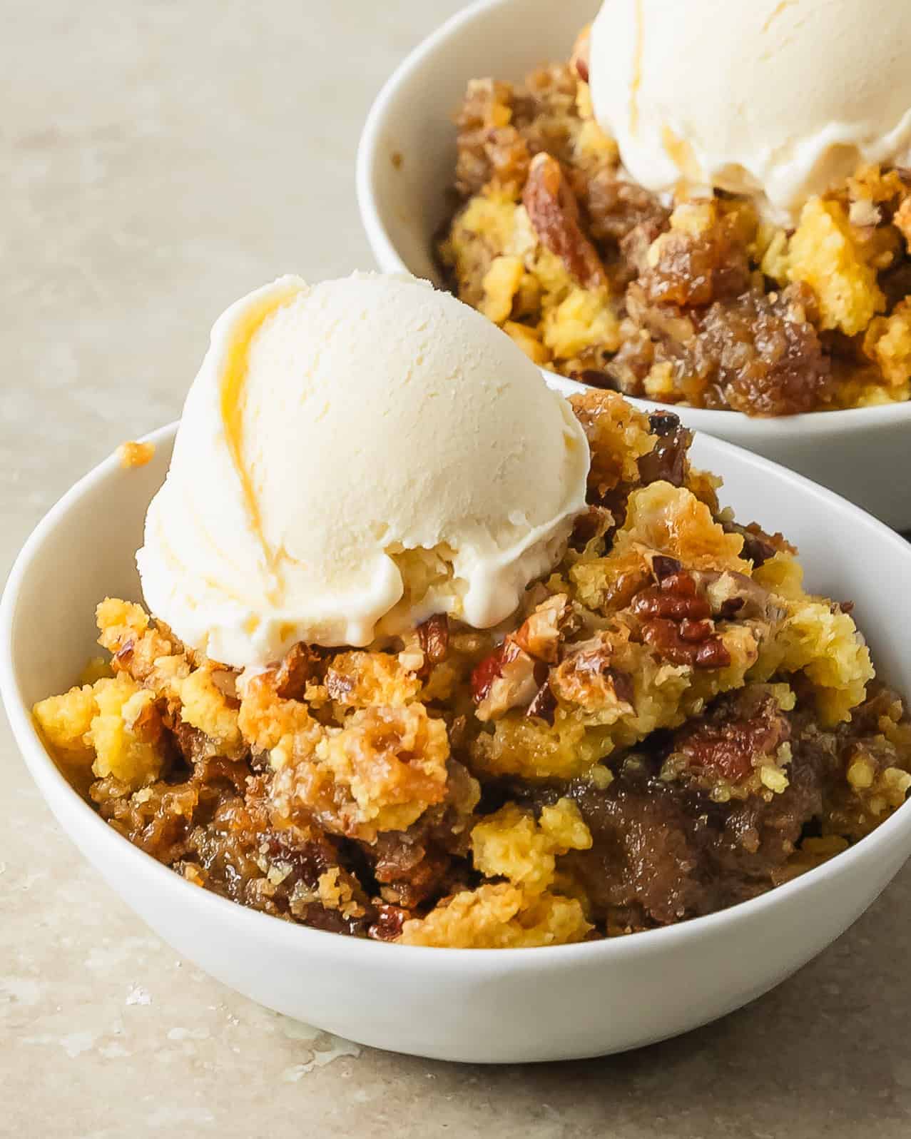 Coffee Pecan Dump Cake