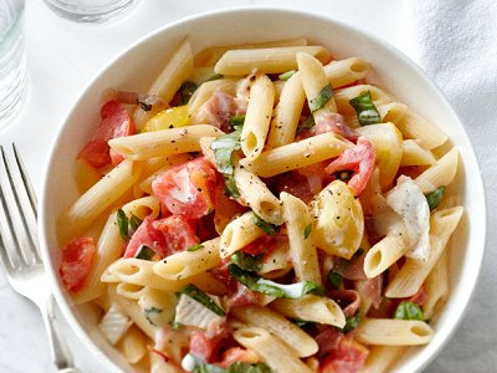 Brie and Prosciutto Penne