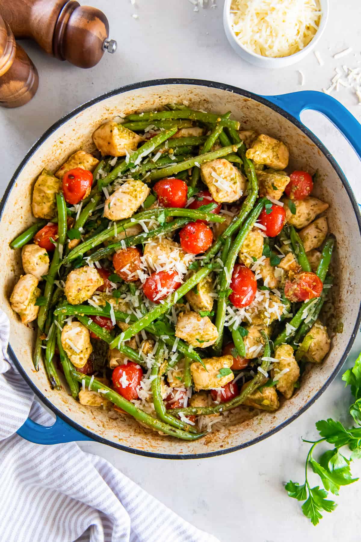 Pesto Chicken with Tomatoes