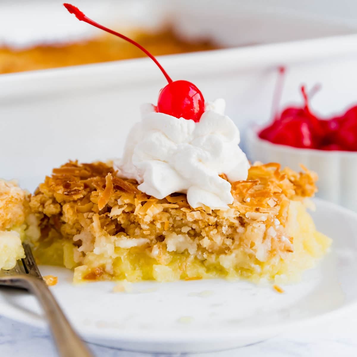 Coconut Pineapple Dump Cake