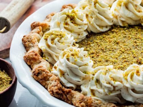 Pistachio Custard Torte