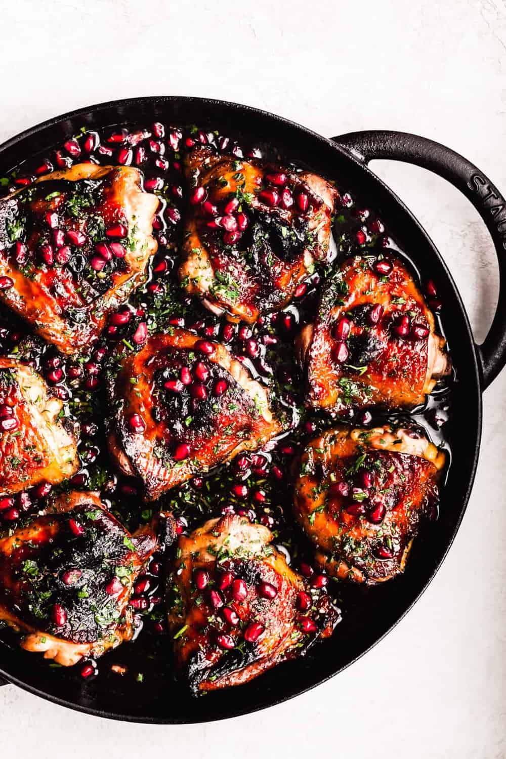 Chicken with Pomegranate Glaze