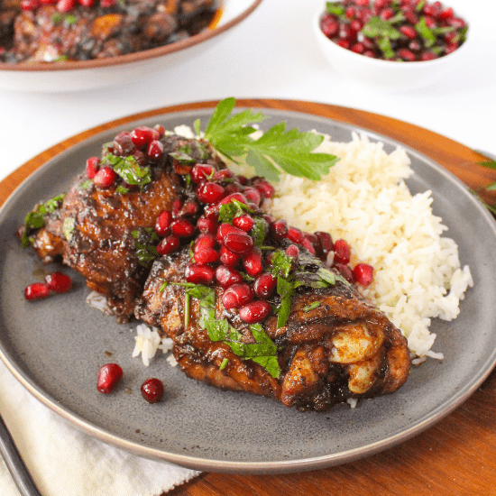 Pomegranate Glazed Chicken