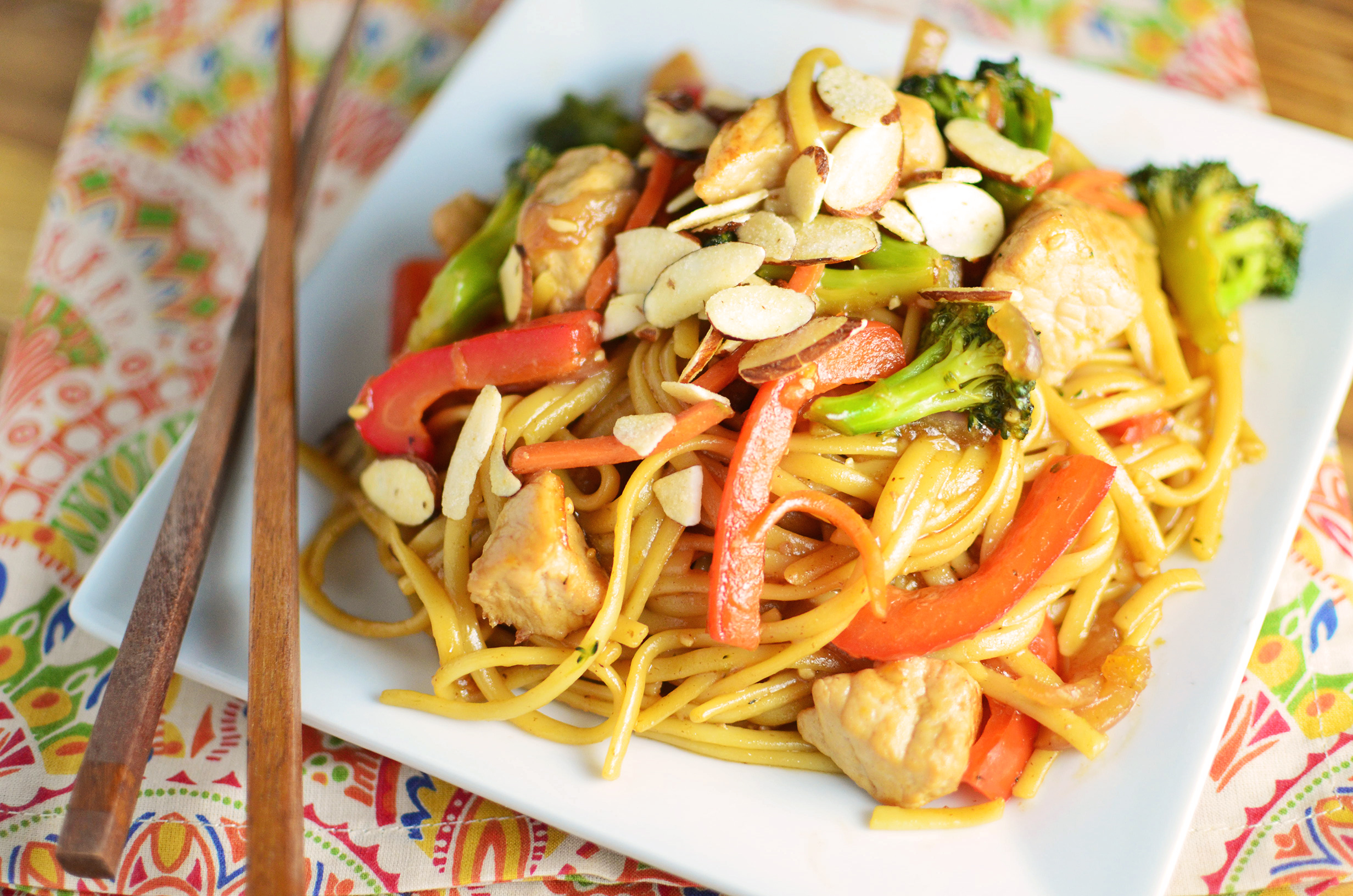 Ginger-Soy Pork Lo Mein