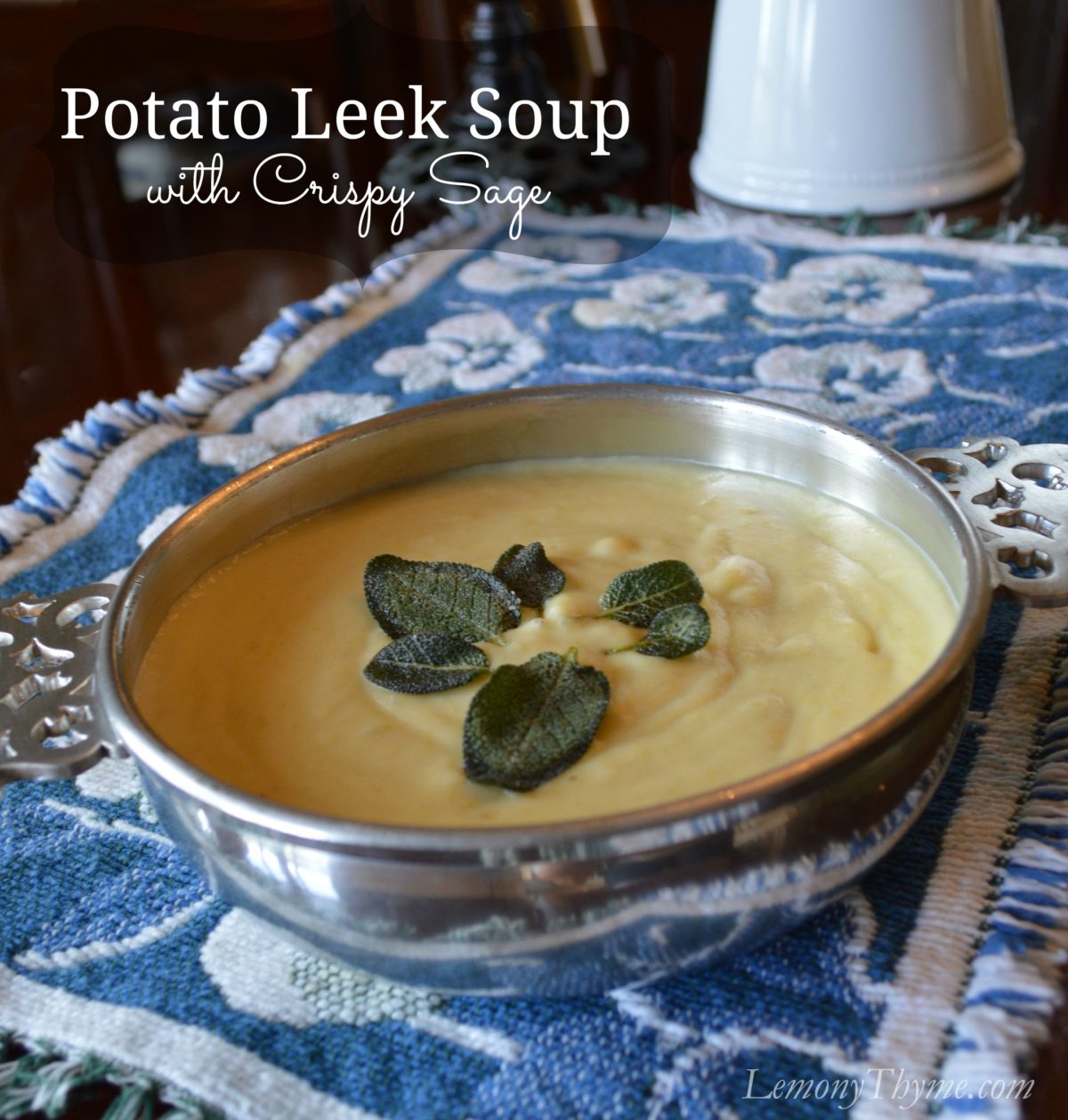 Potato Soup With Crispy Sage