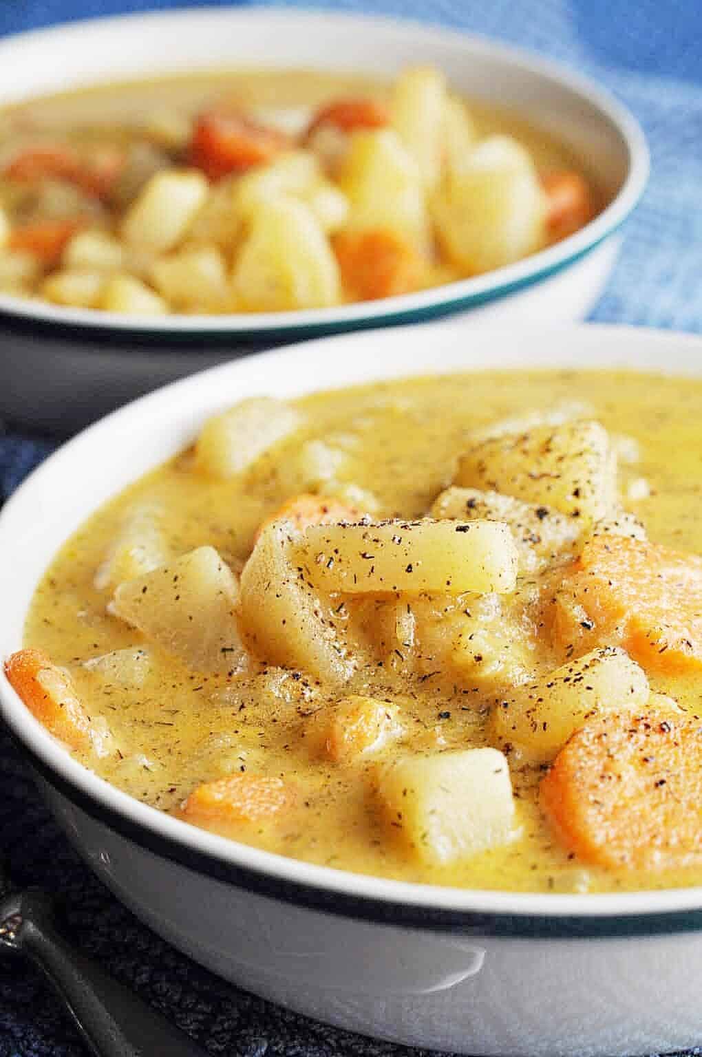 Creamy Carrot Potato Leek