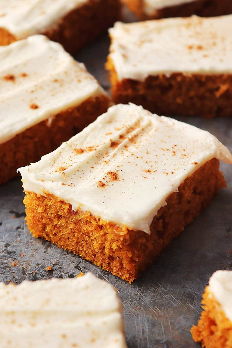 Pumpkin Cake Bars