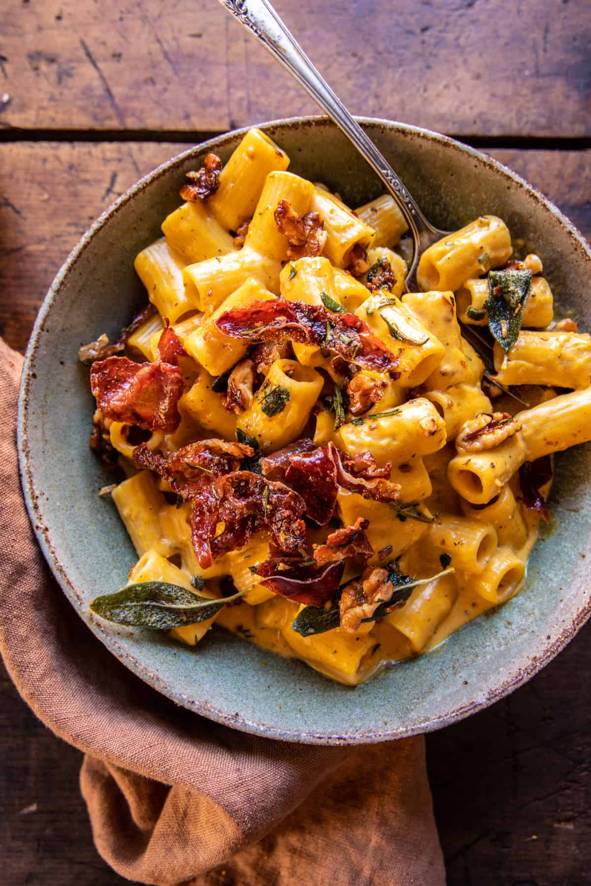 Pumpkin Pasta with Prosciutto
