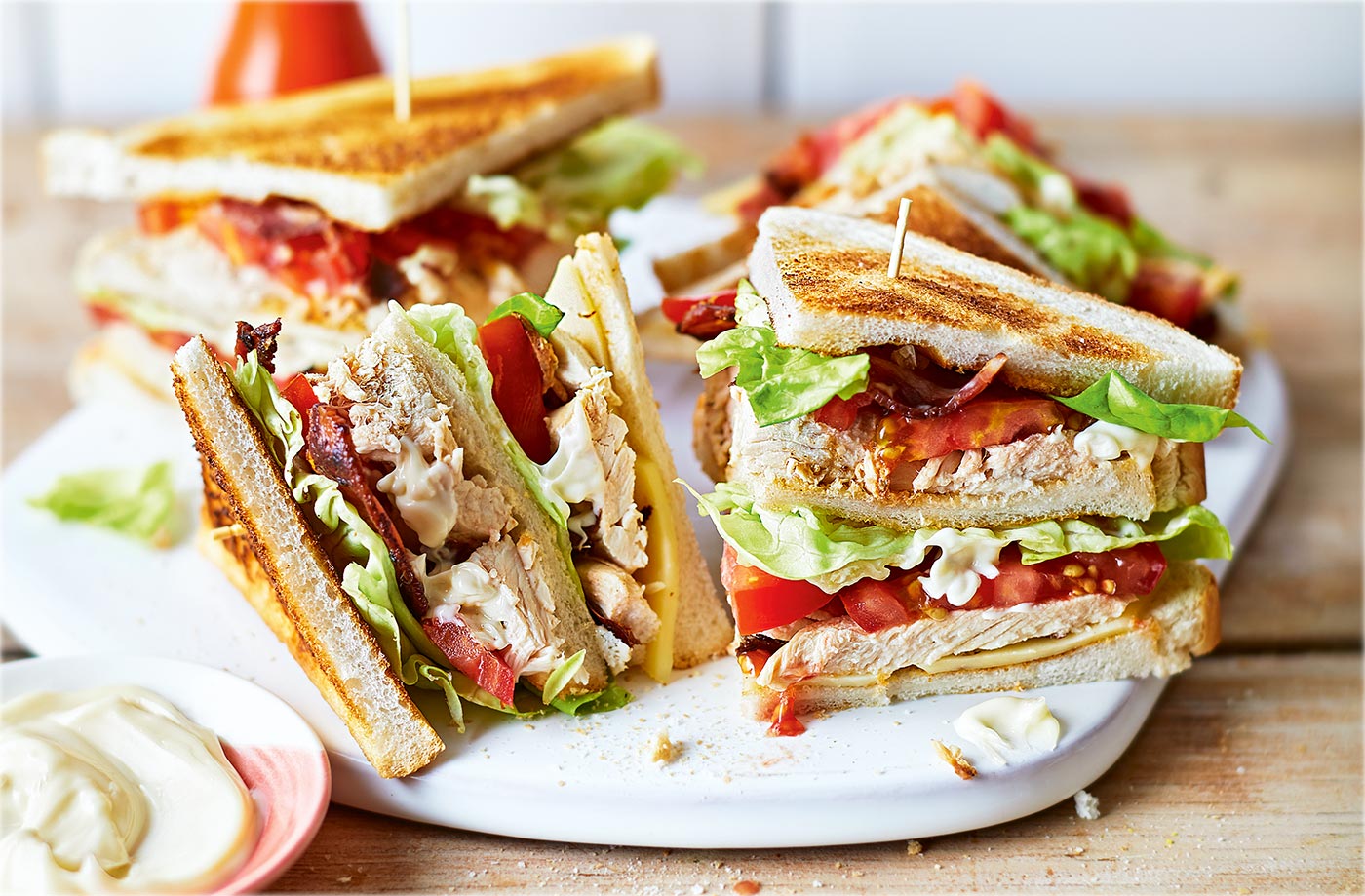 Smoked Chicken Club Sandwich