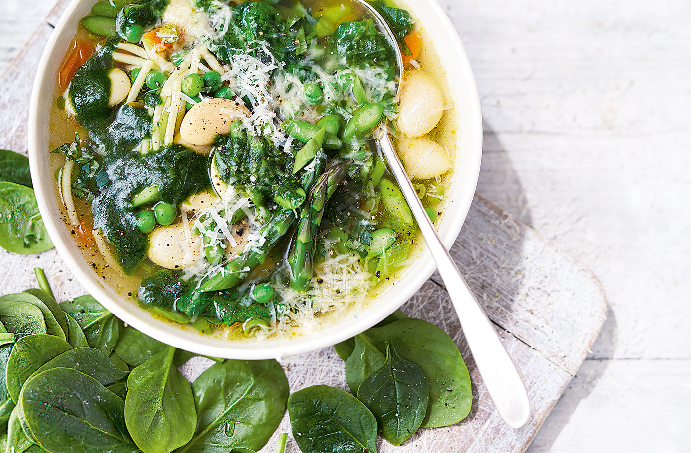 Minestrone with Spinach