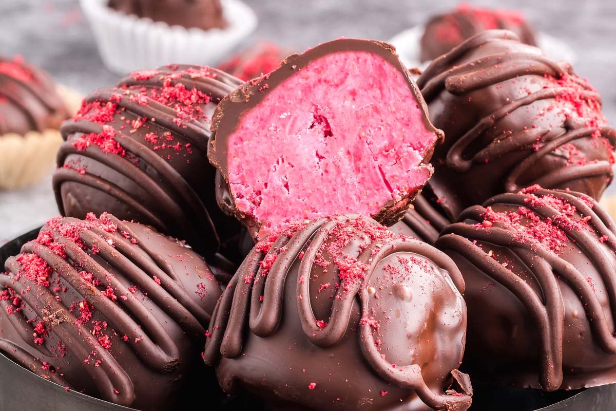 Chocolate Raspberry Truffles
