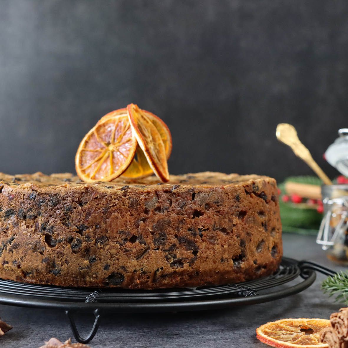 Rum Custard Spice Cake