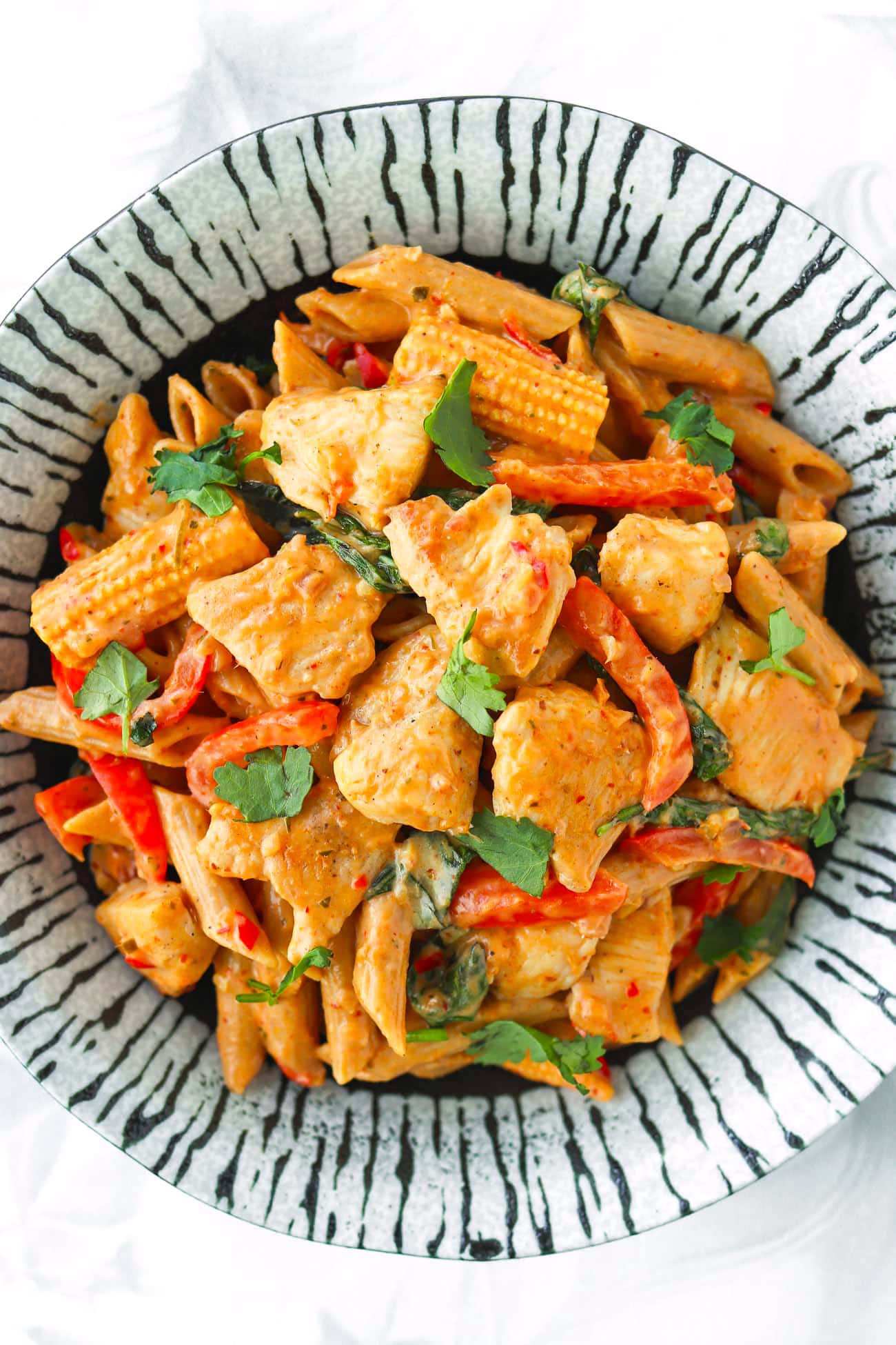 Thai Red Curry Chicken Pasta