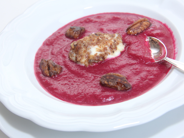 Beet and Goat Cheese Soup