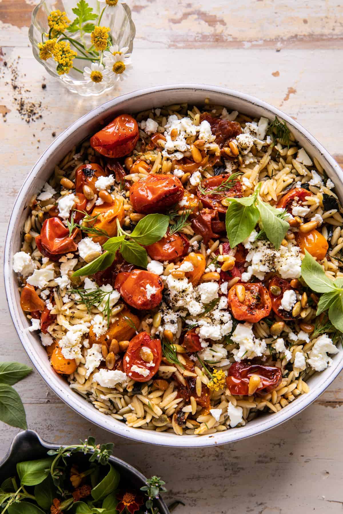 Basil Feta Orzo