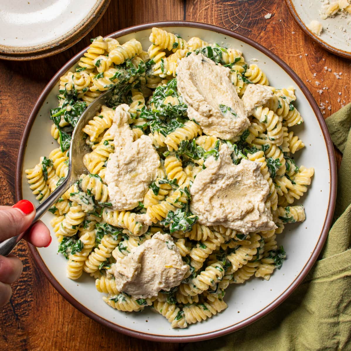 Spinach Ricotta Fusilli