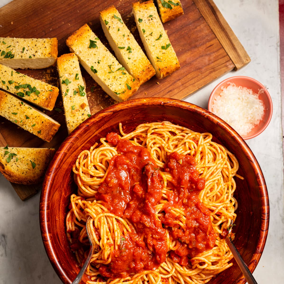 Spicy Arrabbiata with Fresh Parsley