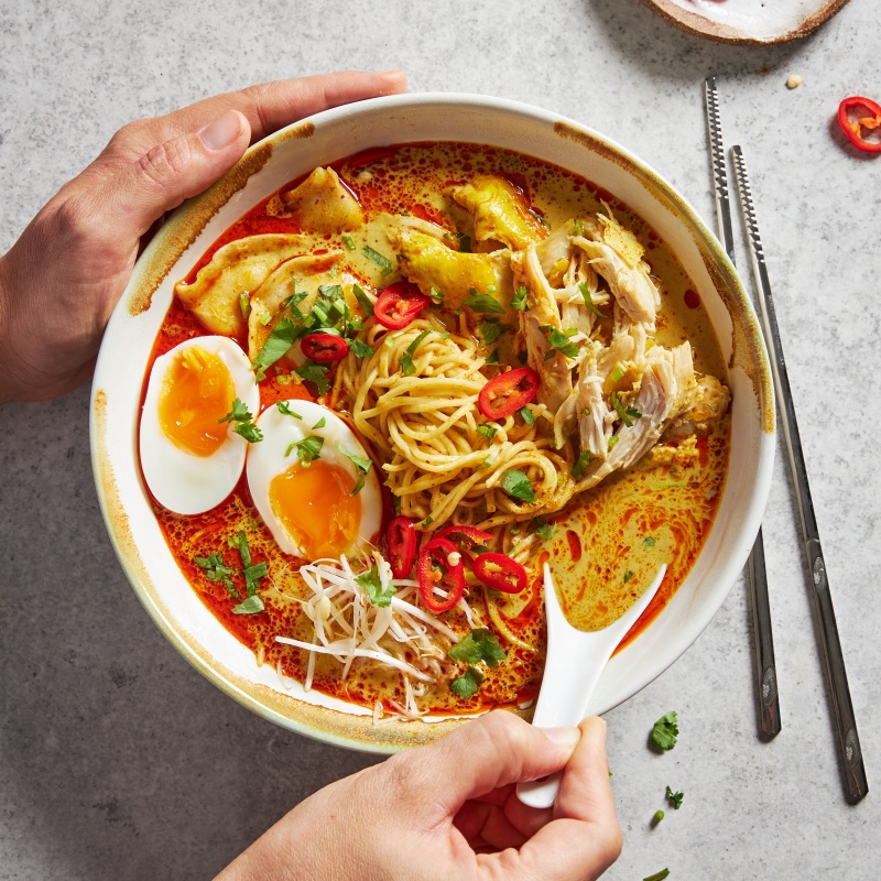 Laksa Soup with Chicken