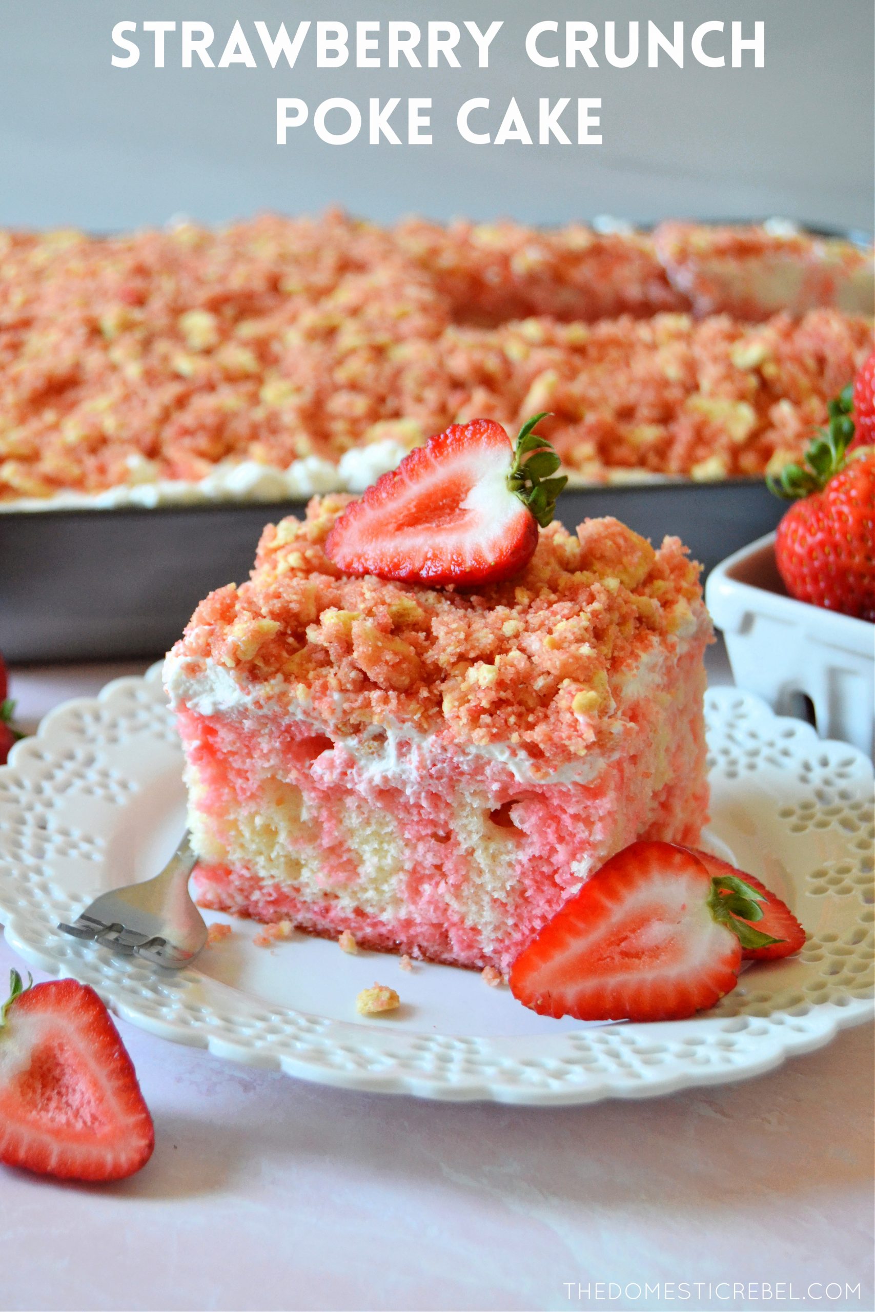 Strawberry Shortcake Poke Cake