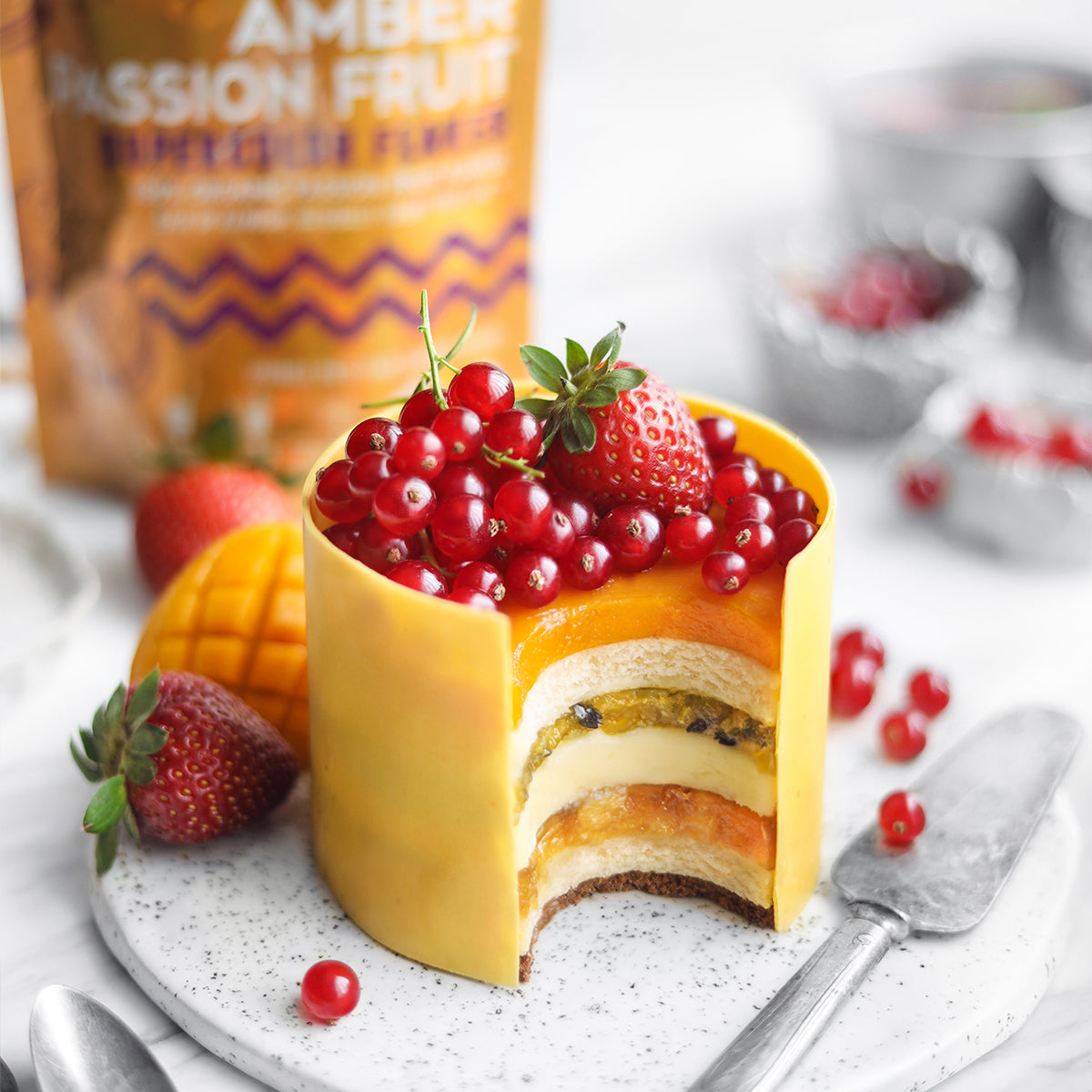 Passion Fruit Velvet Cake