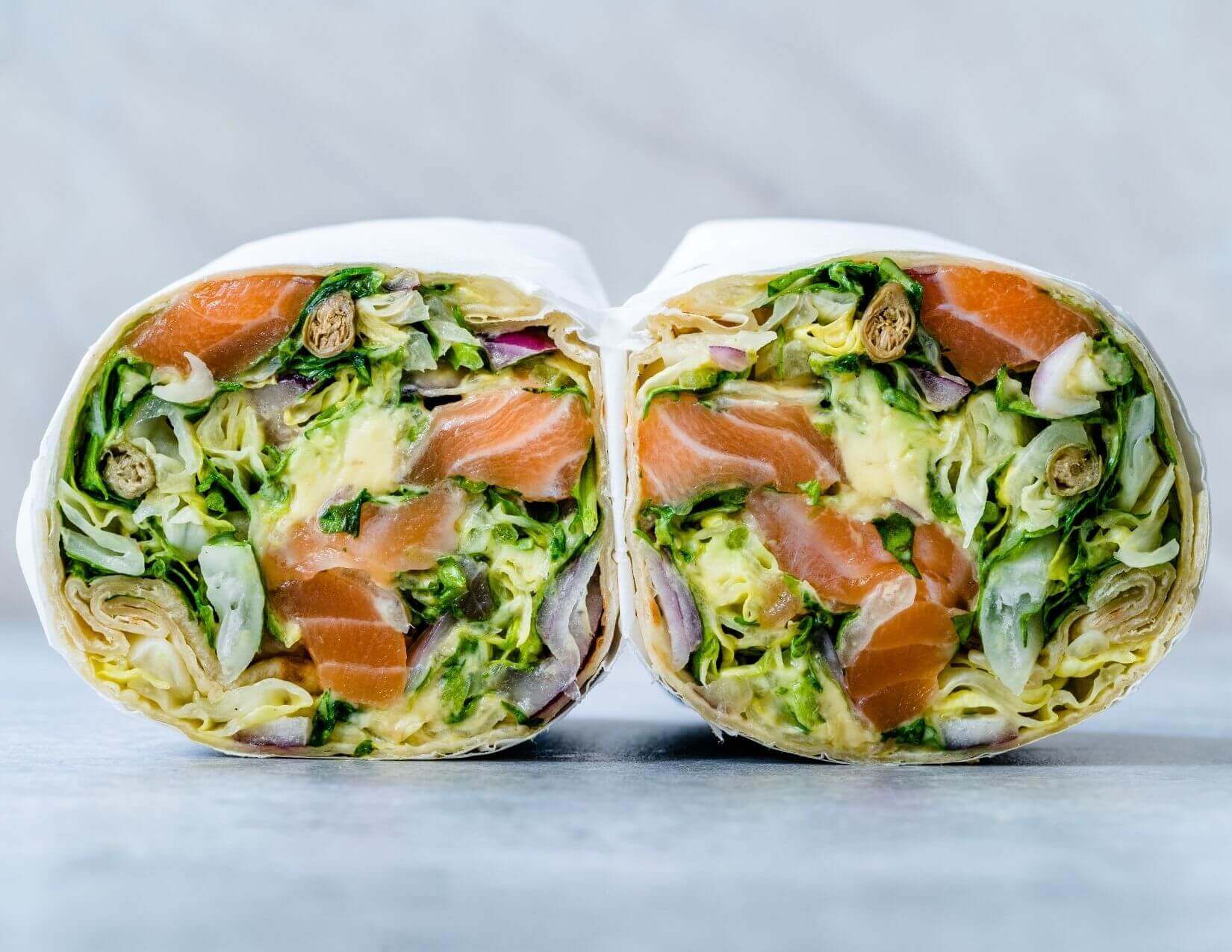 Smoked Salmon Caesar Wrap