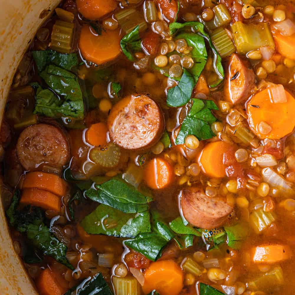 Lentil Soup with Sausage