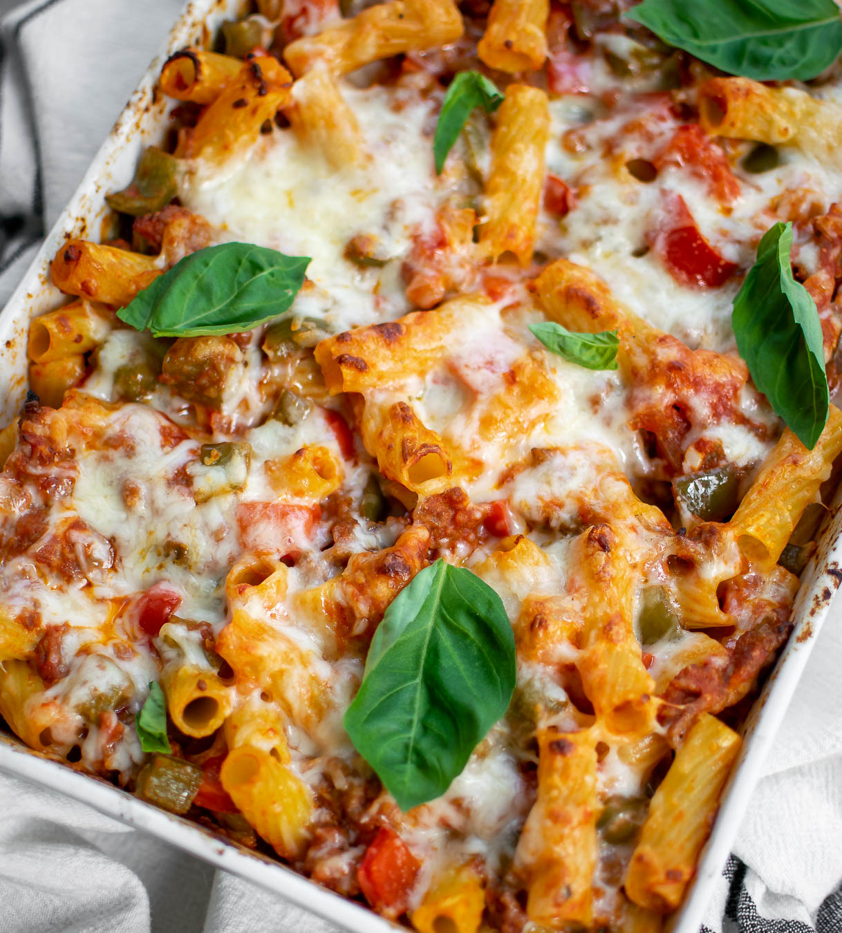 Sausage and Pepper Pasta Bake