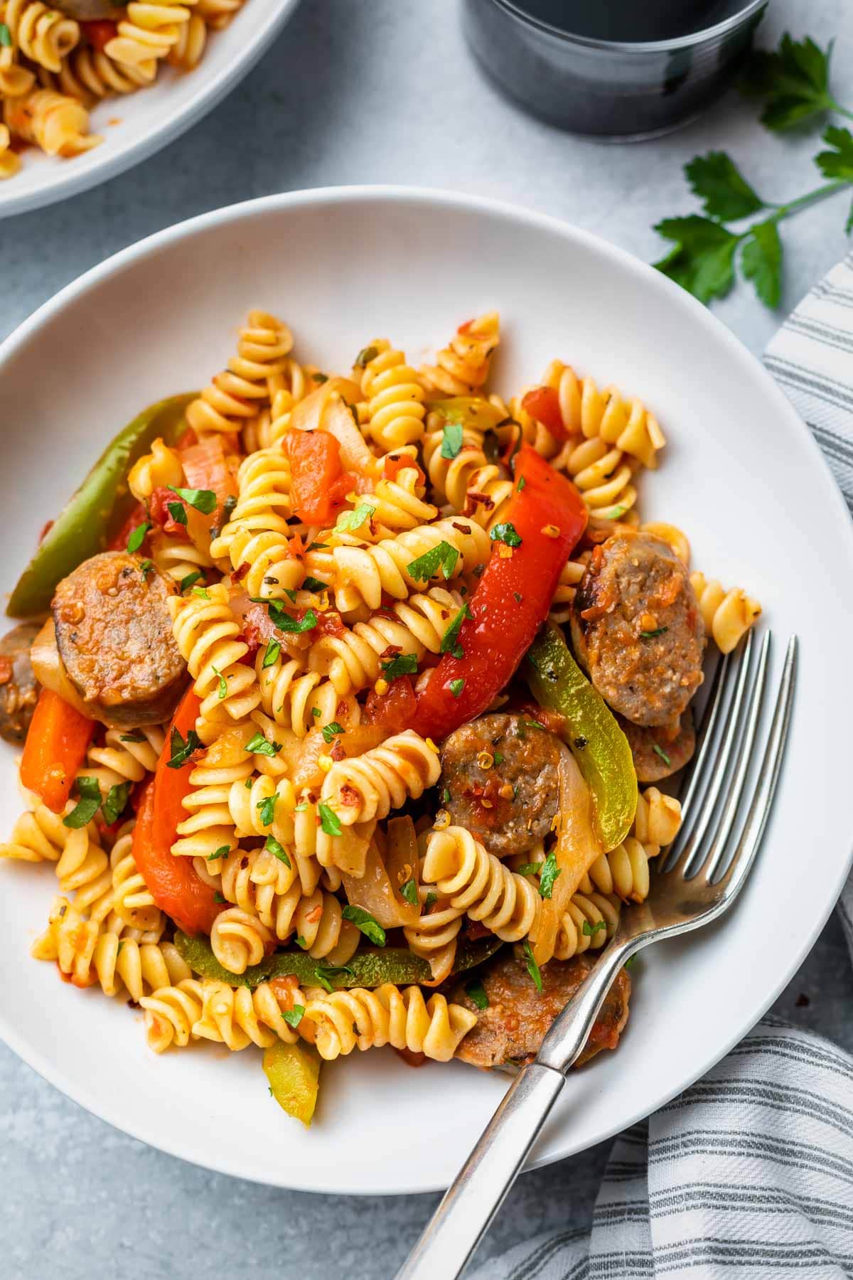 Spicy Sausage and Pepper Rotini