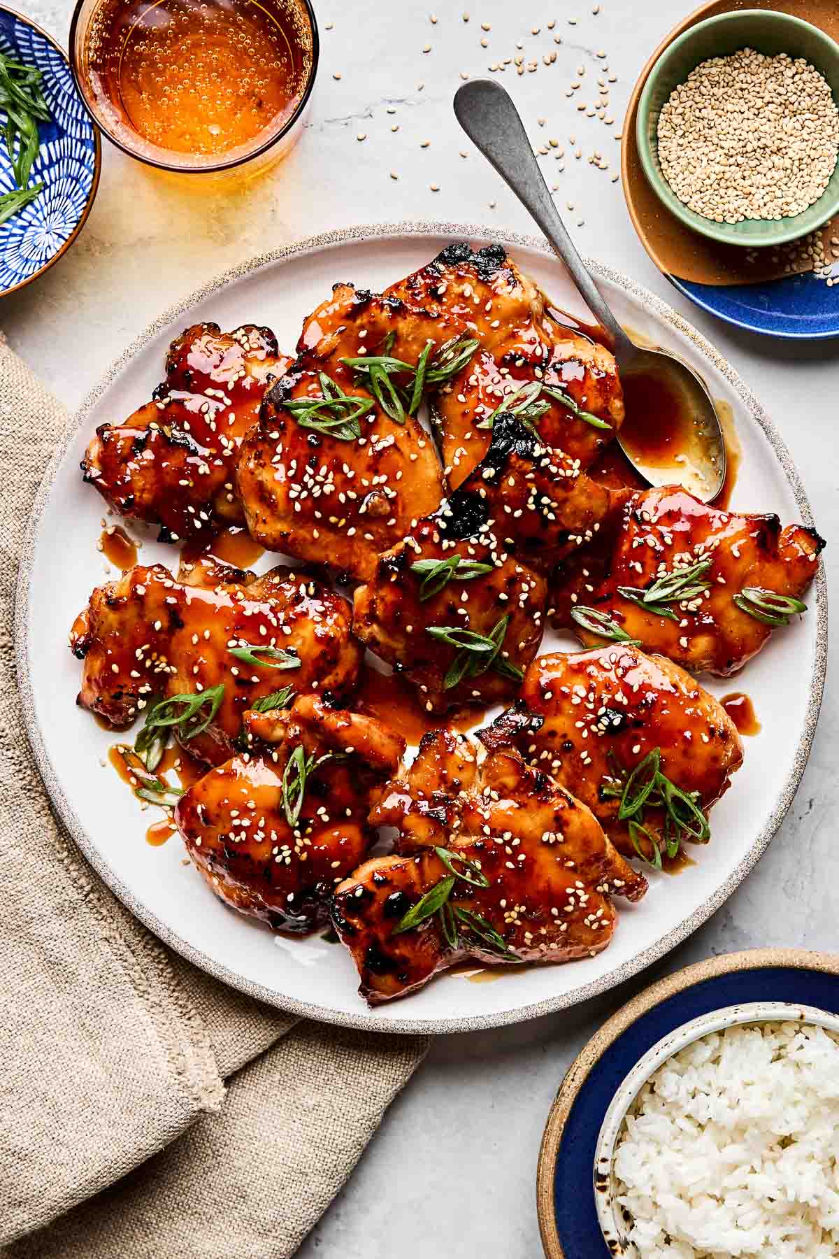 Teriyaki Chicken Thighs with Ginger