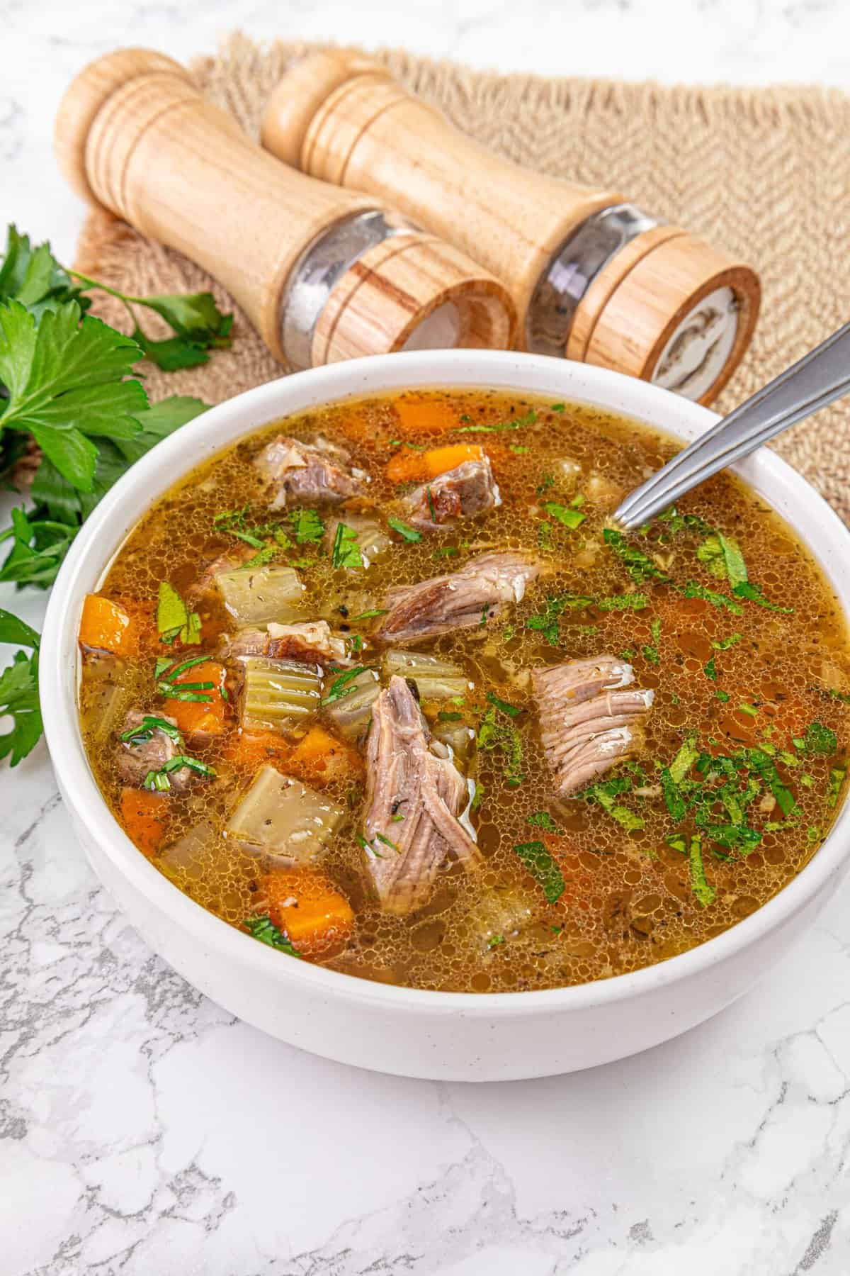 Short Rib and Rendered Fat Soup