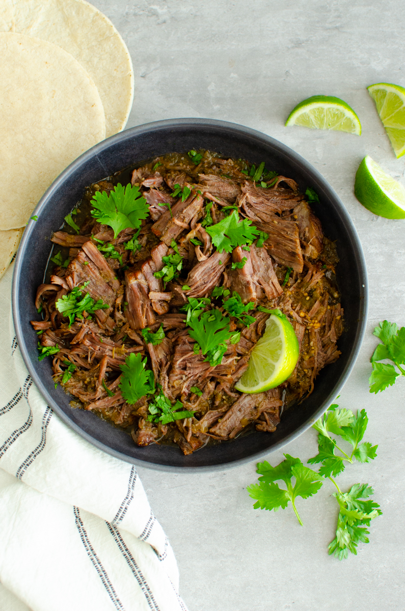 Beef Salsa Verde Skillet