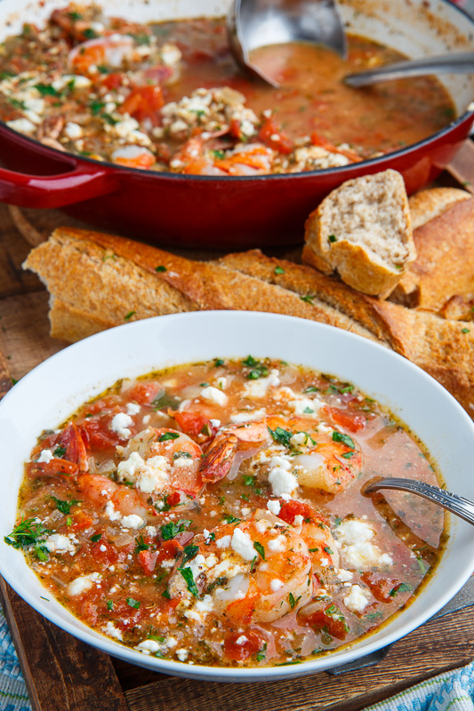 Turkish Seafood Soup with Feta