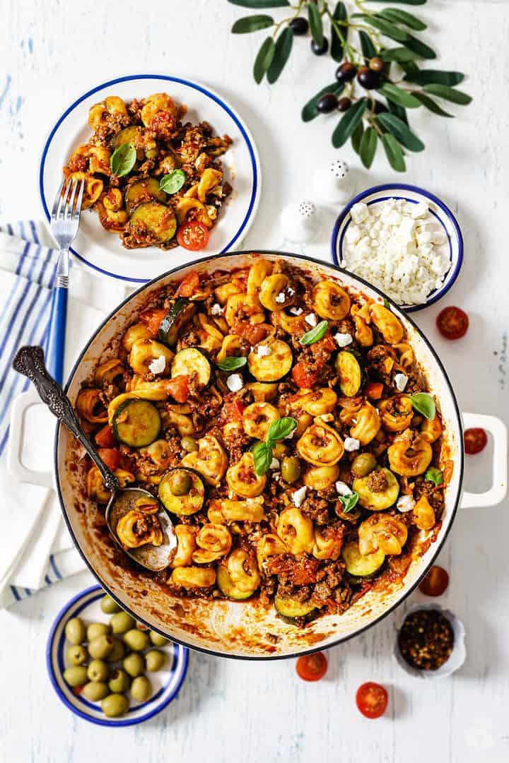 Tortellini Beef With Black Olives