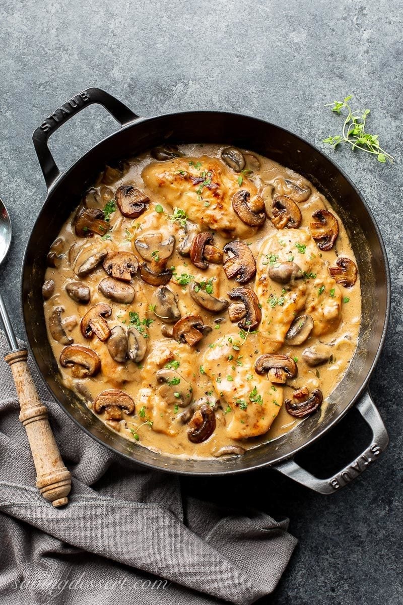Mushroom and Thyme Chicken