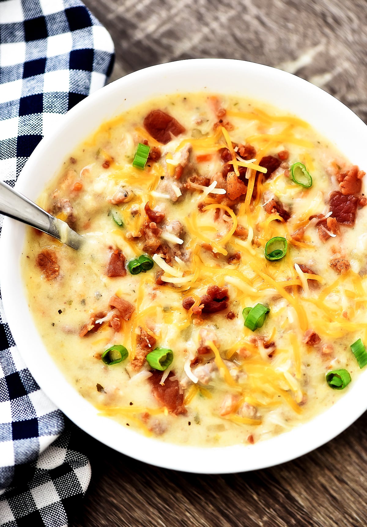 Potato Bacon Cheeseburger Soup