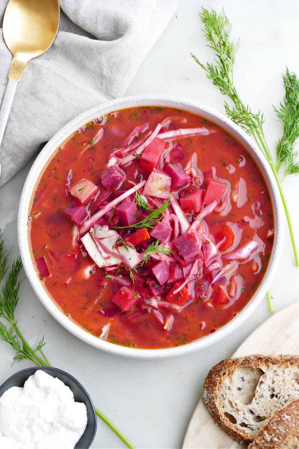 Beet and Cabbage Borscht