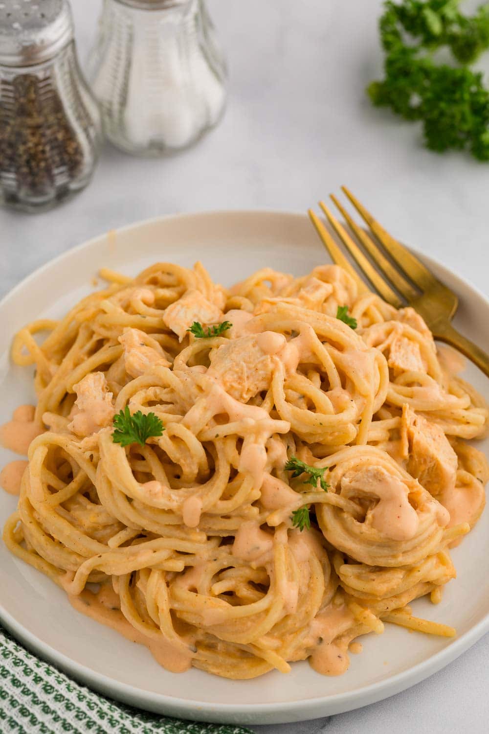 Buffalo Chicken Spaghetti