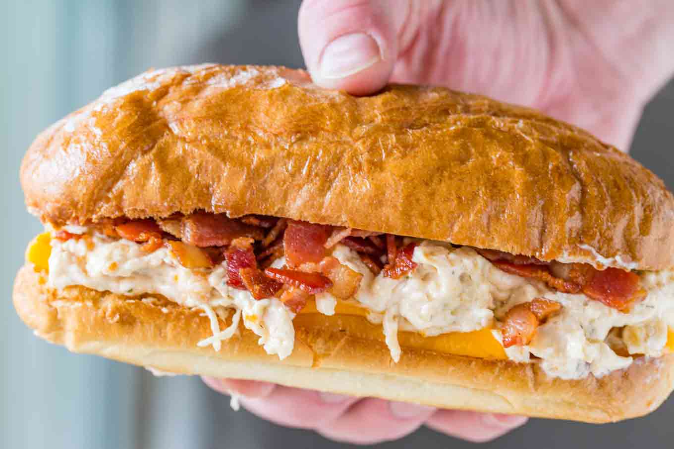 Creamy Chicken Bacon Sandwiches