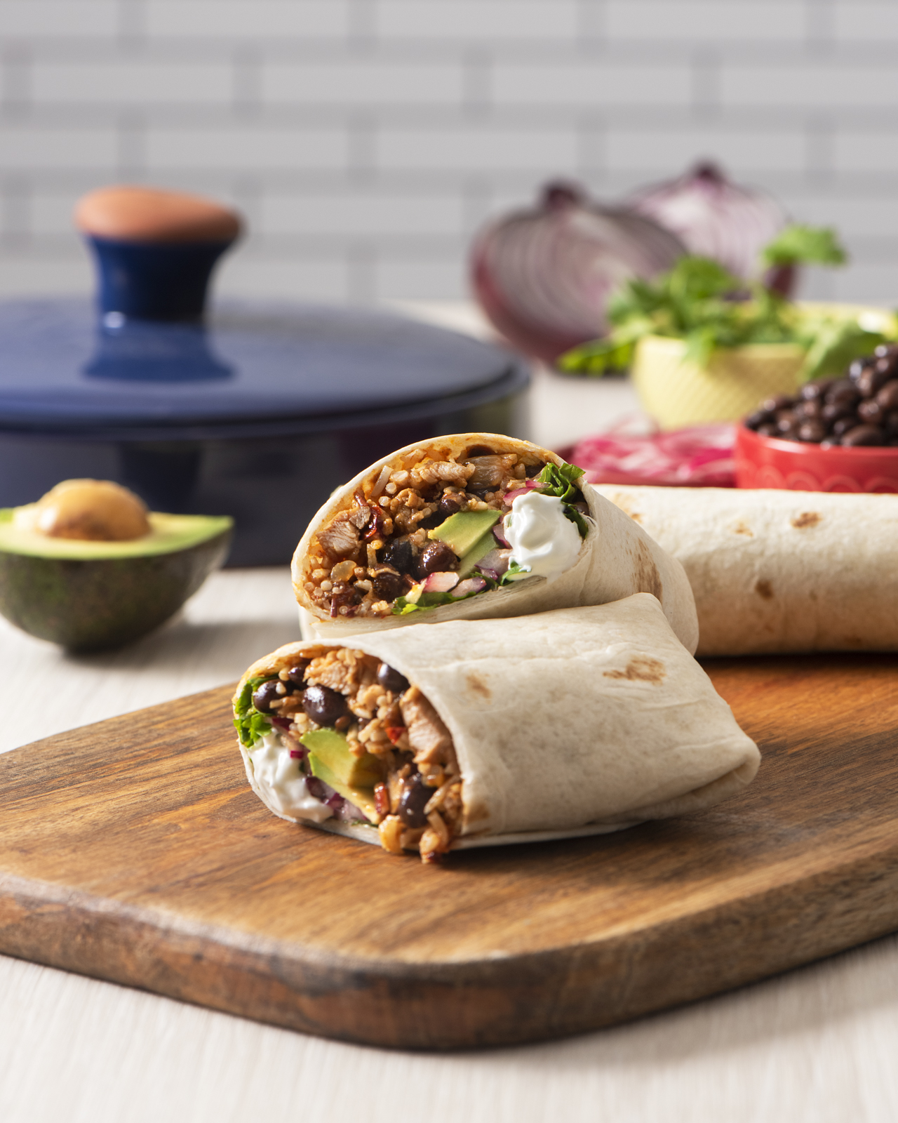 Chipotle Chicken Burrito Filling