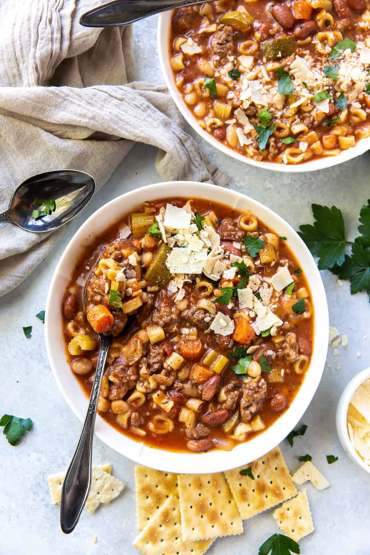 Beef Minestrone Soup