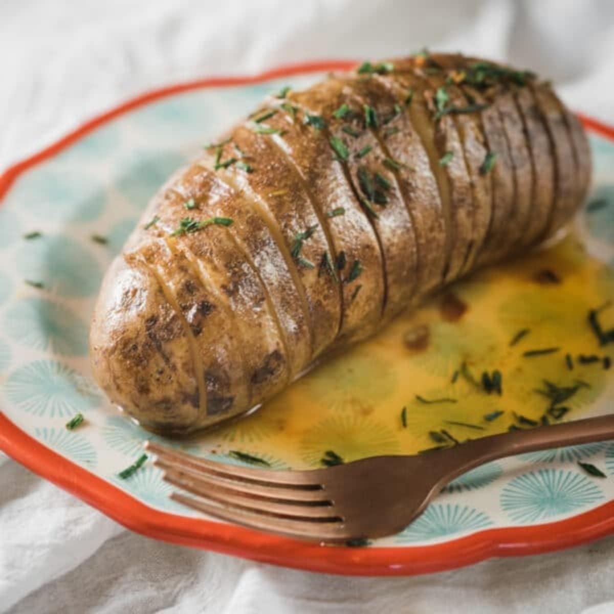 Hasselback Potatoes with Herbs